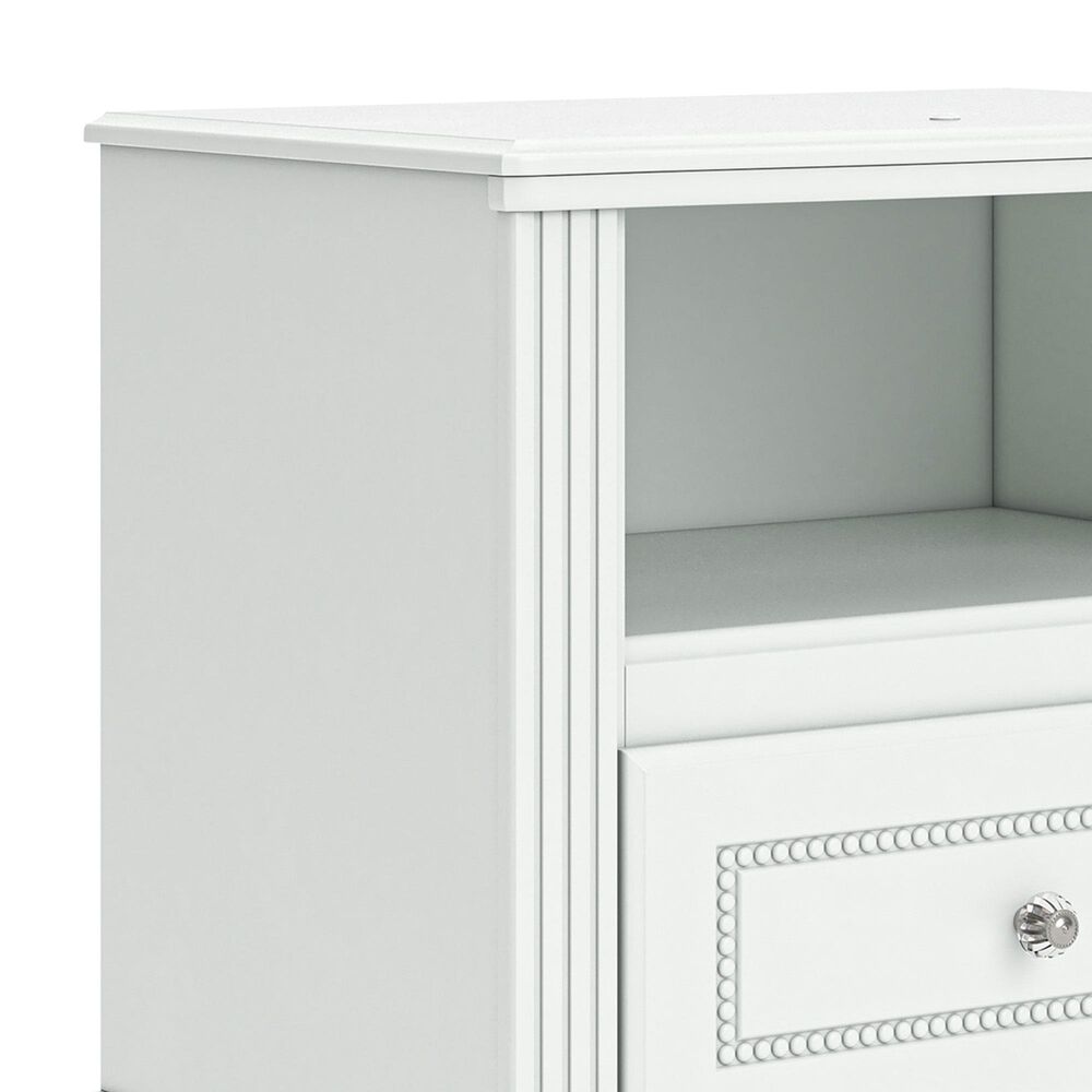 Ashley Kozlani 1-Drawer Nightstand in White, , large