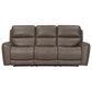 Simeon Collection Hancock Power Reclining Zero Gravity Sofa with Drop Down Table in Bette Hazel, , large
