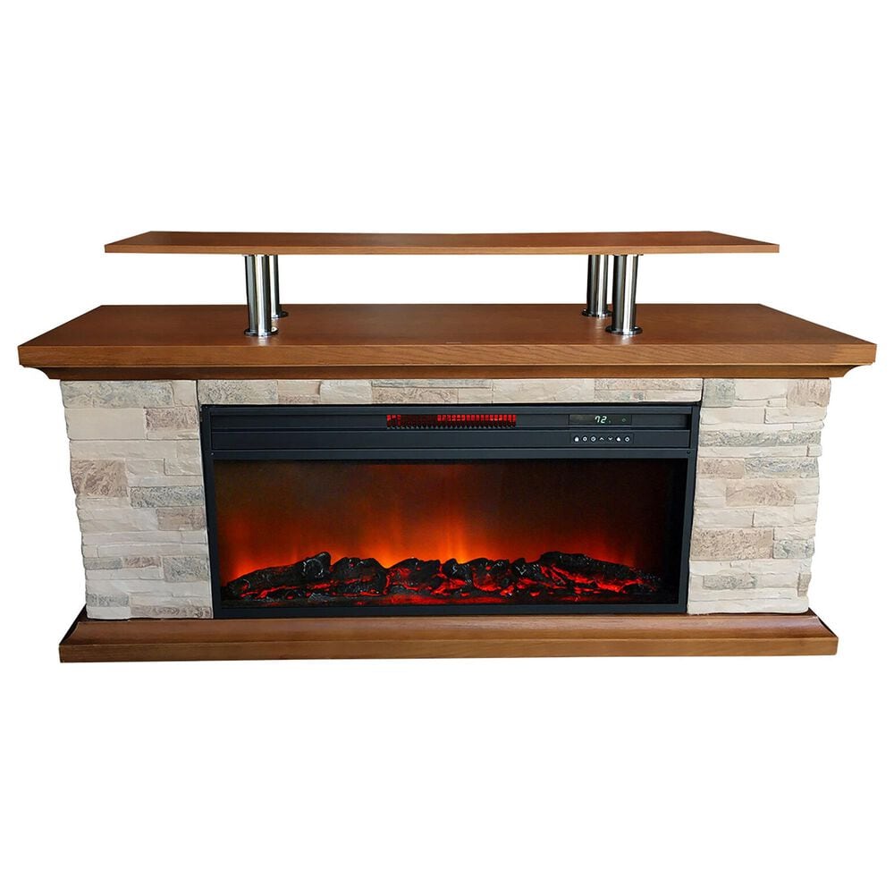 Lifesmart 60 Inch Media Fireplace, , large