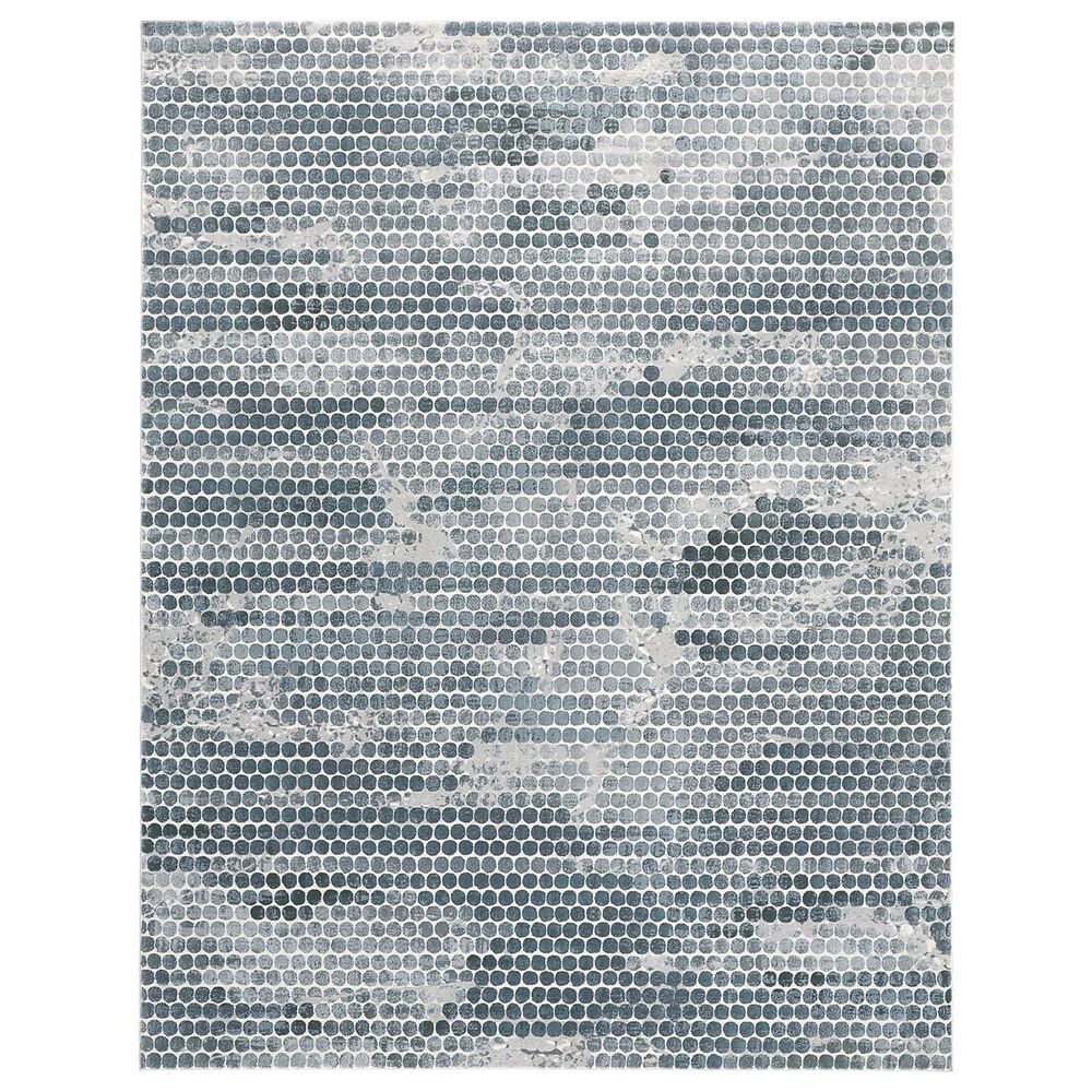 Feizy Atwell 8" x 10" Blue and Silver Area Rug, , large