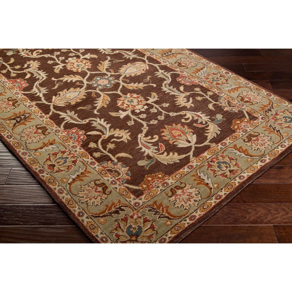 Surya Caesar 2&#39; x 3&#39; Dark Brown, Beige, Rust, Navy, Mustard and Light Olive Area Rug, , large