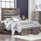 Ashley Drystan Full Panel Bed in Rustic Brown with USB Ports, , large