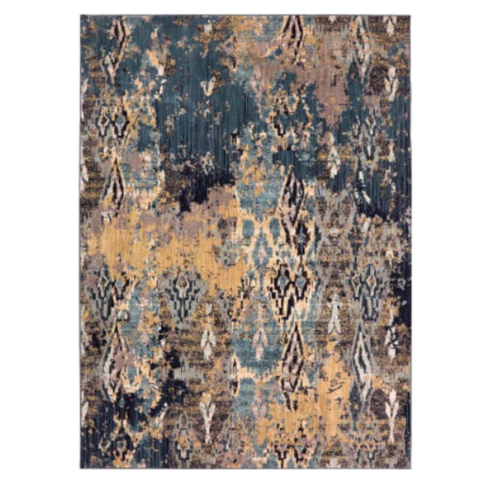 Karastan Elements Captivate 91104 5" 3" x 7" 8" Indigo Area Rug , , large