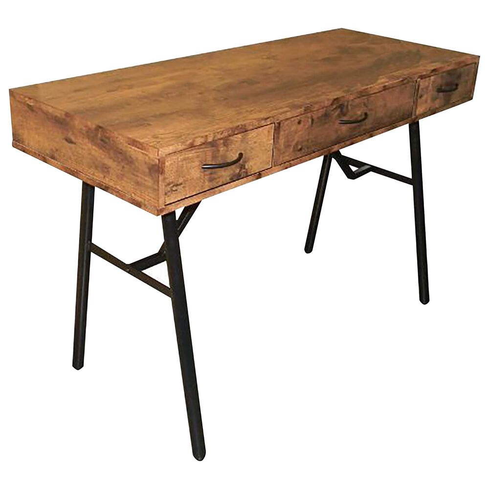 Gunnison Co. Jalia Writing Desk in Rustic Oak and Black, , large