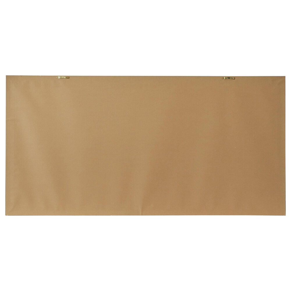 Maple and Jade 27" x 55" Leaf Canvas Wall Art with Frame in Black, Gray, Silver, Brown and Green, , large