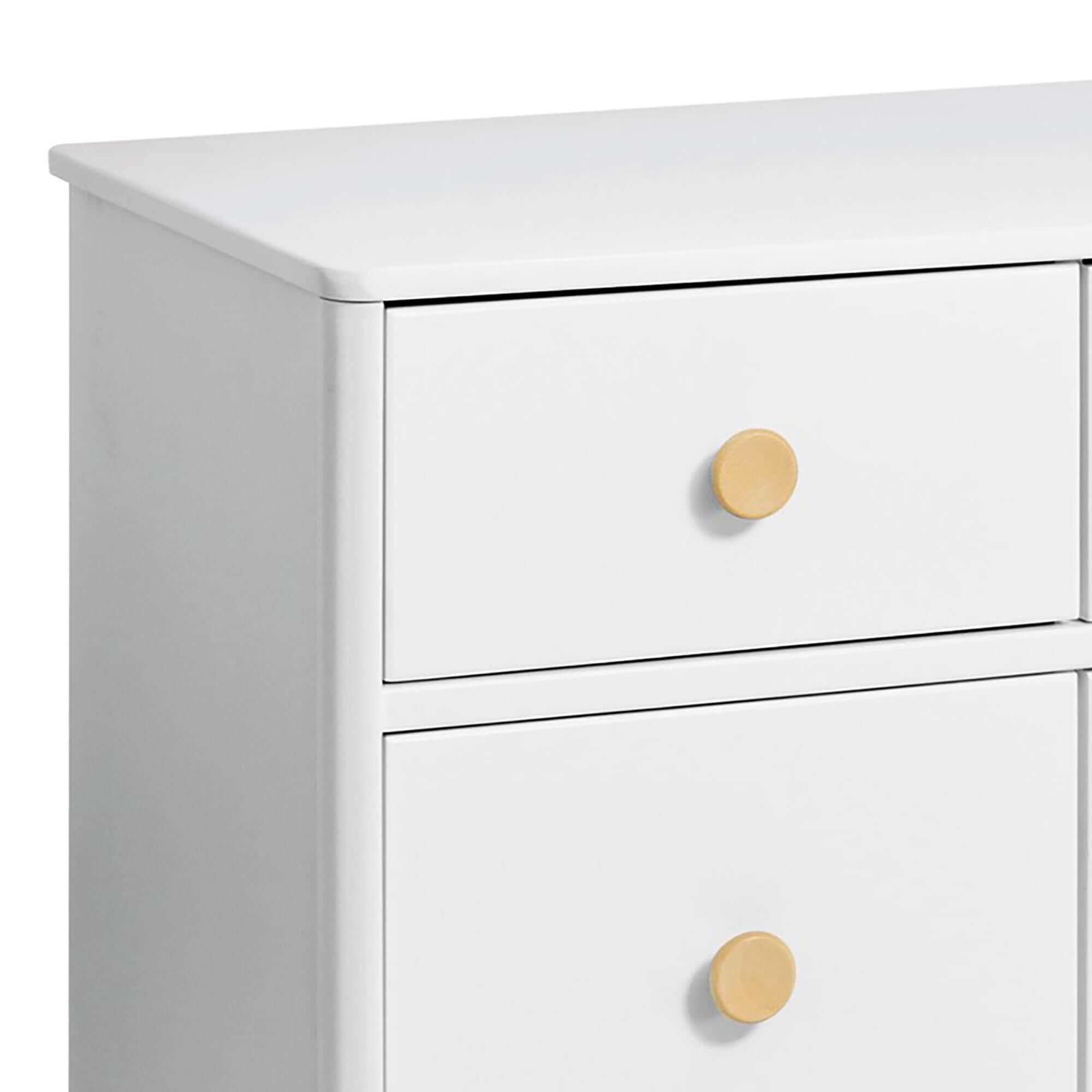 Babyletto Lolly 6 Drawer Double Dresser in White and Natural Shop NFM