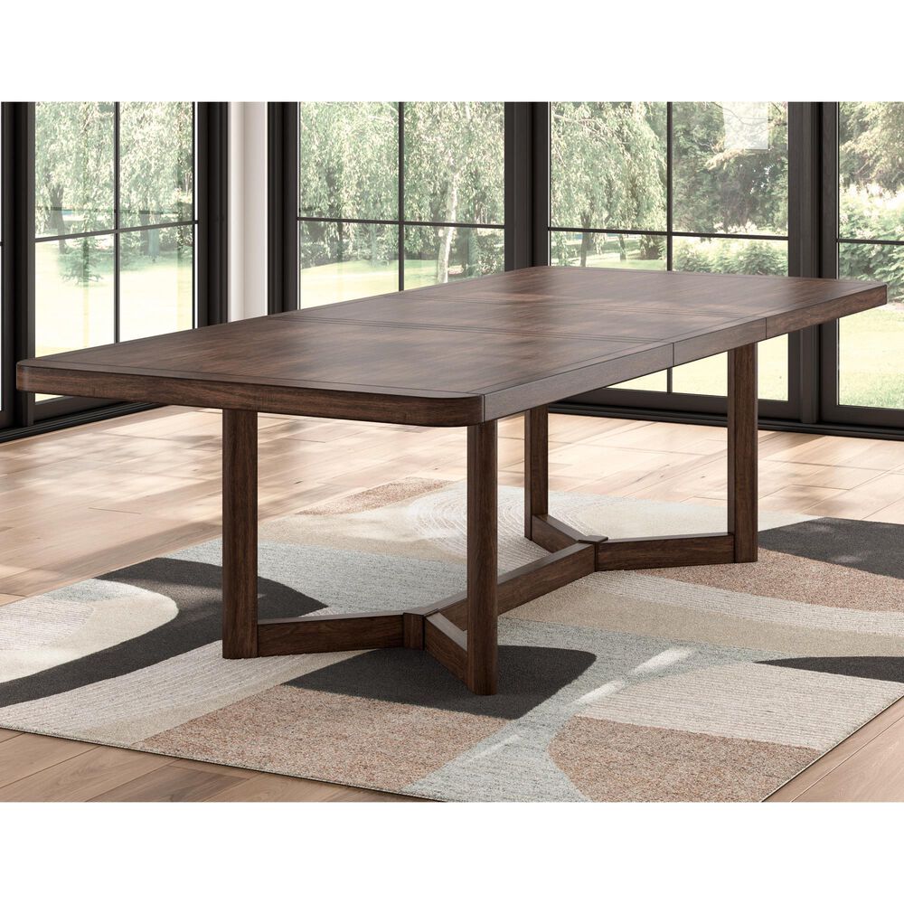 Ashley Dilenno Rectangular Dining Table in Rich Warm Brown - Table Only, , large