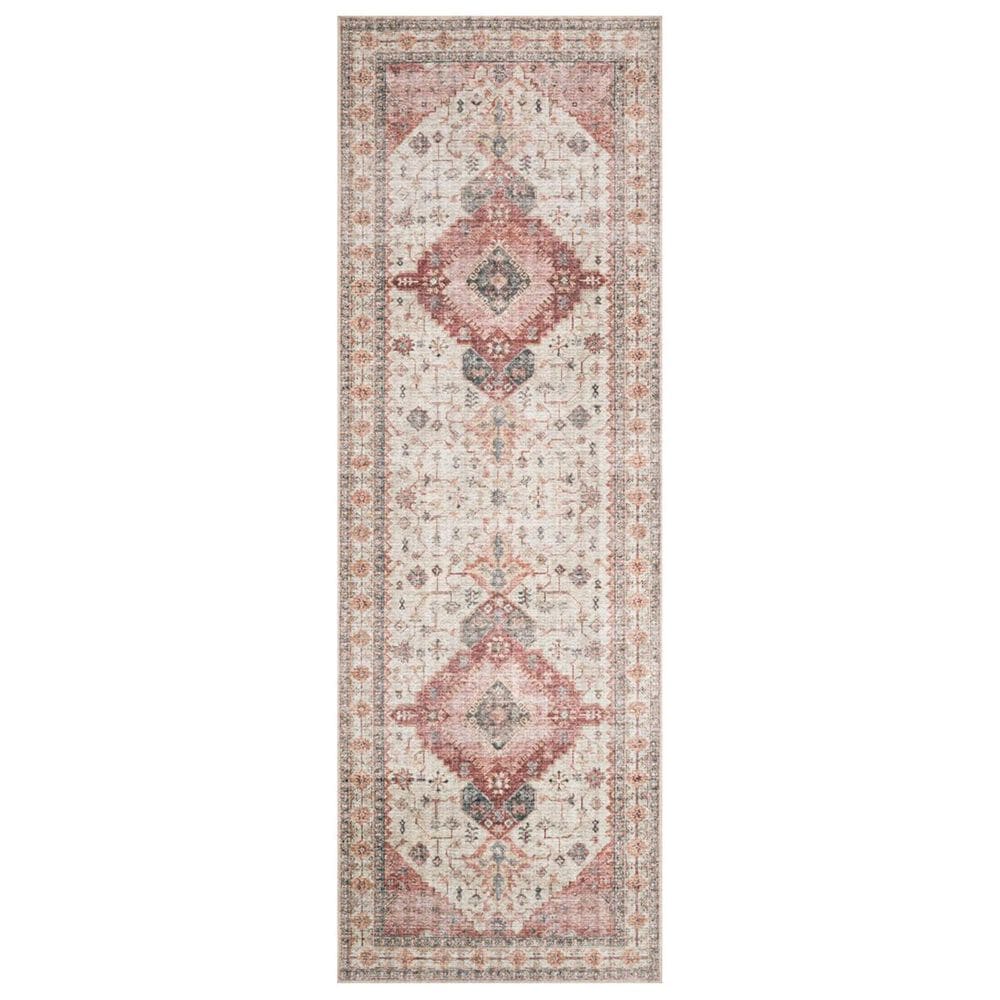 Loloi II Skye SKY-02 2"6" x 7"6" Ivory and Berry Runner, , large