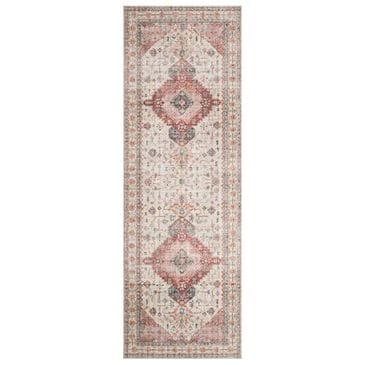 Loloi II Skye SKY-02 2"6" x 7"6" Ivory and Berry Runner, , large