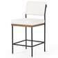 Four Hands Benton Counter Stool in Drifted Oak and Midnight, , large