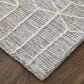 Feizy Rugs Emerson 9"6" x 13"6" Gray and Ivory Area Rug, , large