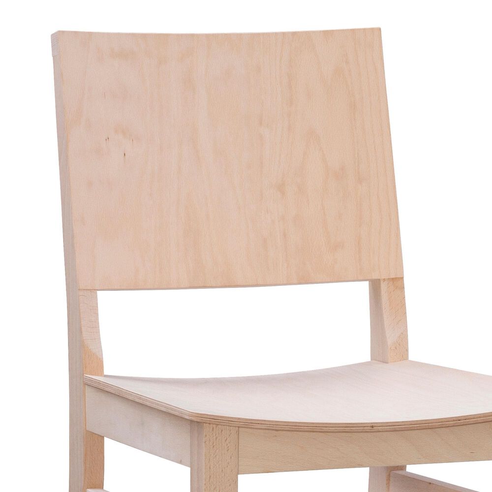 Linon Home Decor Devin Side Chair in Unfinished, , large