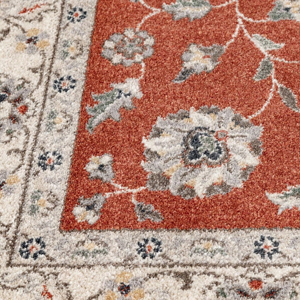 Central Oriental Minerva Maneli Spice and Alabaster 2&#39;3&quot; x 7&#39;7&quot; Runner, , large