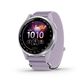 Garmin Approach J1 43mm Junior Golf GPS Smartwatch in Silver Aluminum Bezel with Lilac ComfortFit Fabric Band, , large