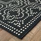 Oriental Weavers Marina 1247K 5"3" x 7"6" Black and Ivory Area Rug, , large