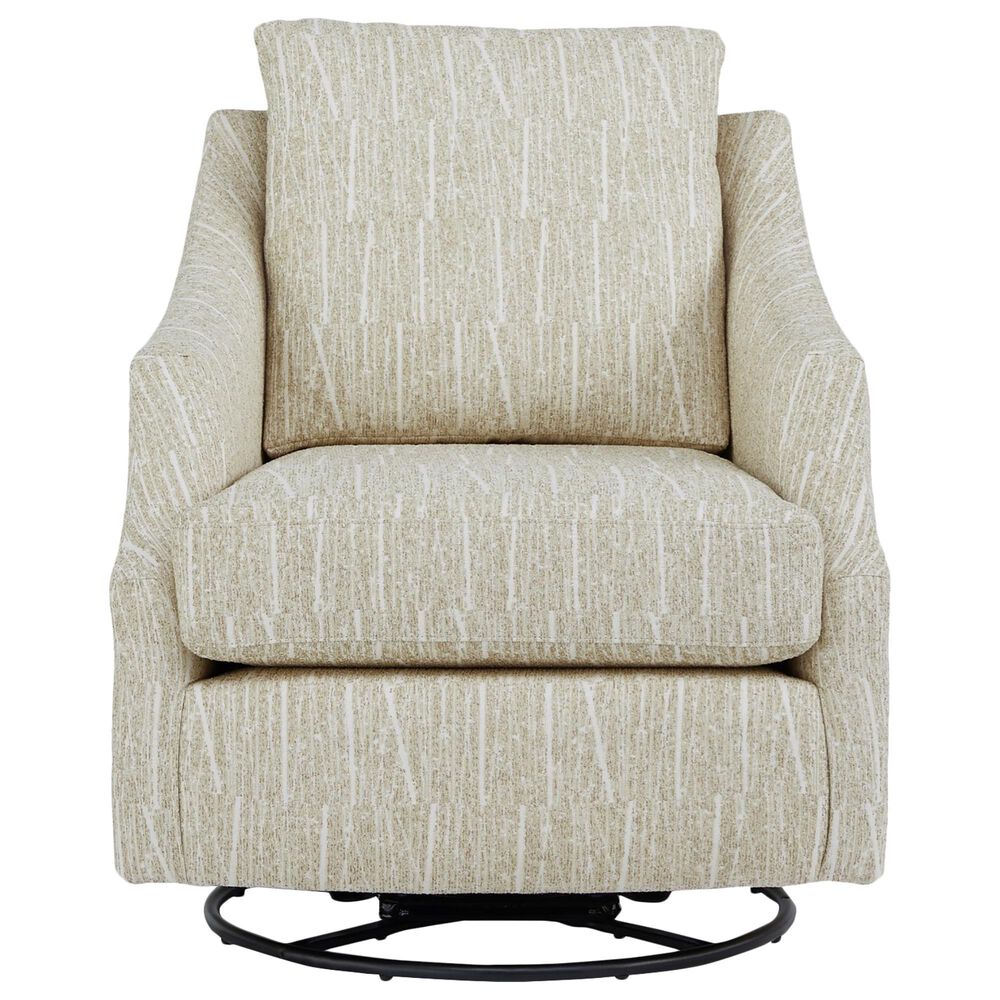 Best Home Furnishings Flutter Swivel Glider Chair in Natural, , large
