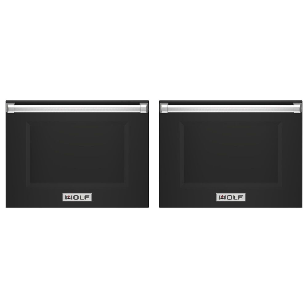 Wolf Appliances 30" Accessory Door Kit in Black (Set of 2), , large
