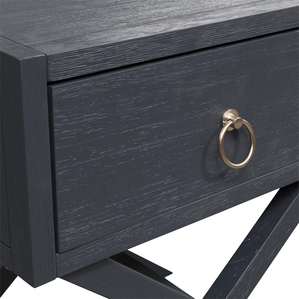 Belle Furnishings Midnight 1-Drawer Accent Table in Blue, , large