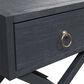 Belle Furnishings Midnight 1-Drawer Accent Table in Blue, , large