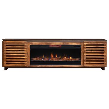 Endress International Graceland 86" Fireplace in Black and Bourbon, , large