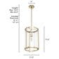 Hunter Astwood 1-Light Pendant in Alturas Gold, , large