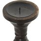 Maple and Jade Decorative Candle Holder in Black and Varnished Brown (Set of 3), , large