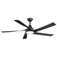 Minka-Aire Transonic 56" Ceiling Fan with LED Light in Coal, , large