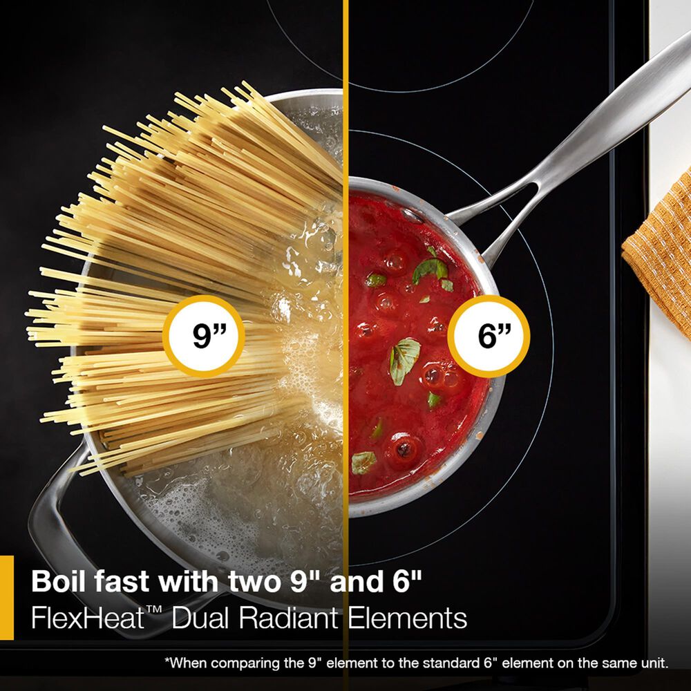 Whirlpool 30" Smart Electric Range with Air Cooking Technology in Black Stainless, , large