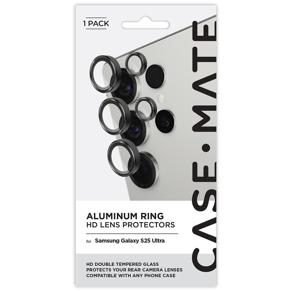Case-Mate Aluminum Ring Lens Protector for Samsung Galaxy S25 Ultra in Black, , large
