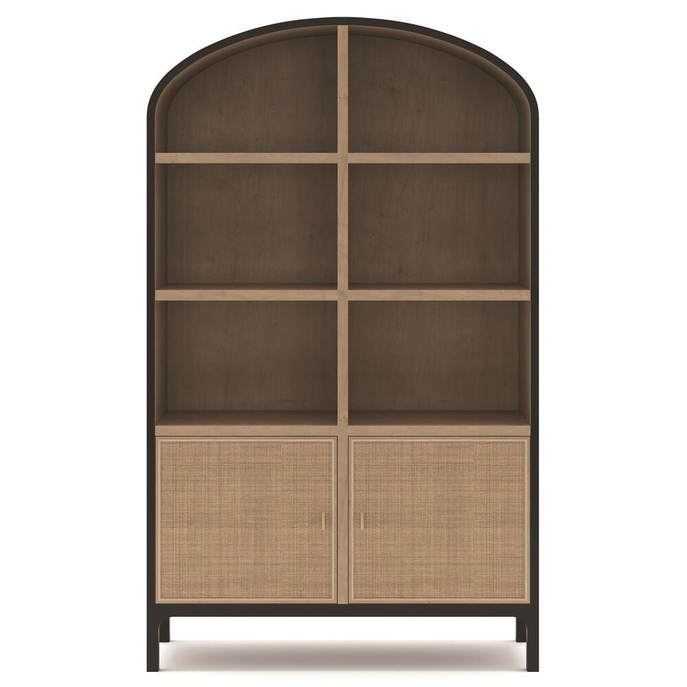 37B Pietro Tall Cabinet in Black Brushed and Natural, , large