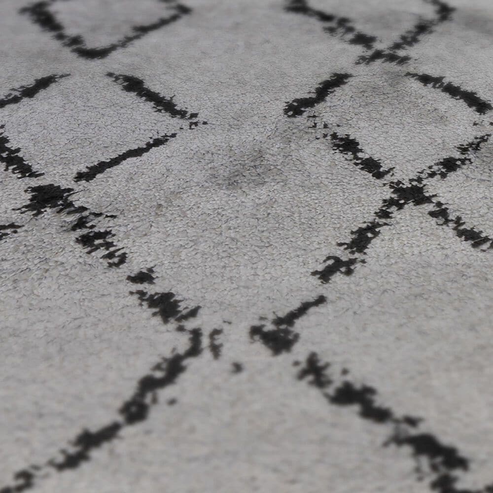 Amer Rugs Aspen 2&#39;2&quot; x 10&#39; Gray and Black Runner, , large