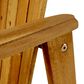 Hearth and Haven Outdoor Adirondack Dining Chair in Natural (Set of 2), , large