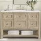 James Martin Vanities Breckenridge 48" Single Vanity in Whitewashed Oak with 3 cm Lime Delight Quartz Top, , large