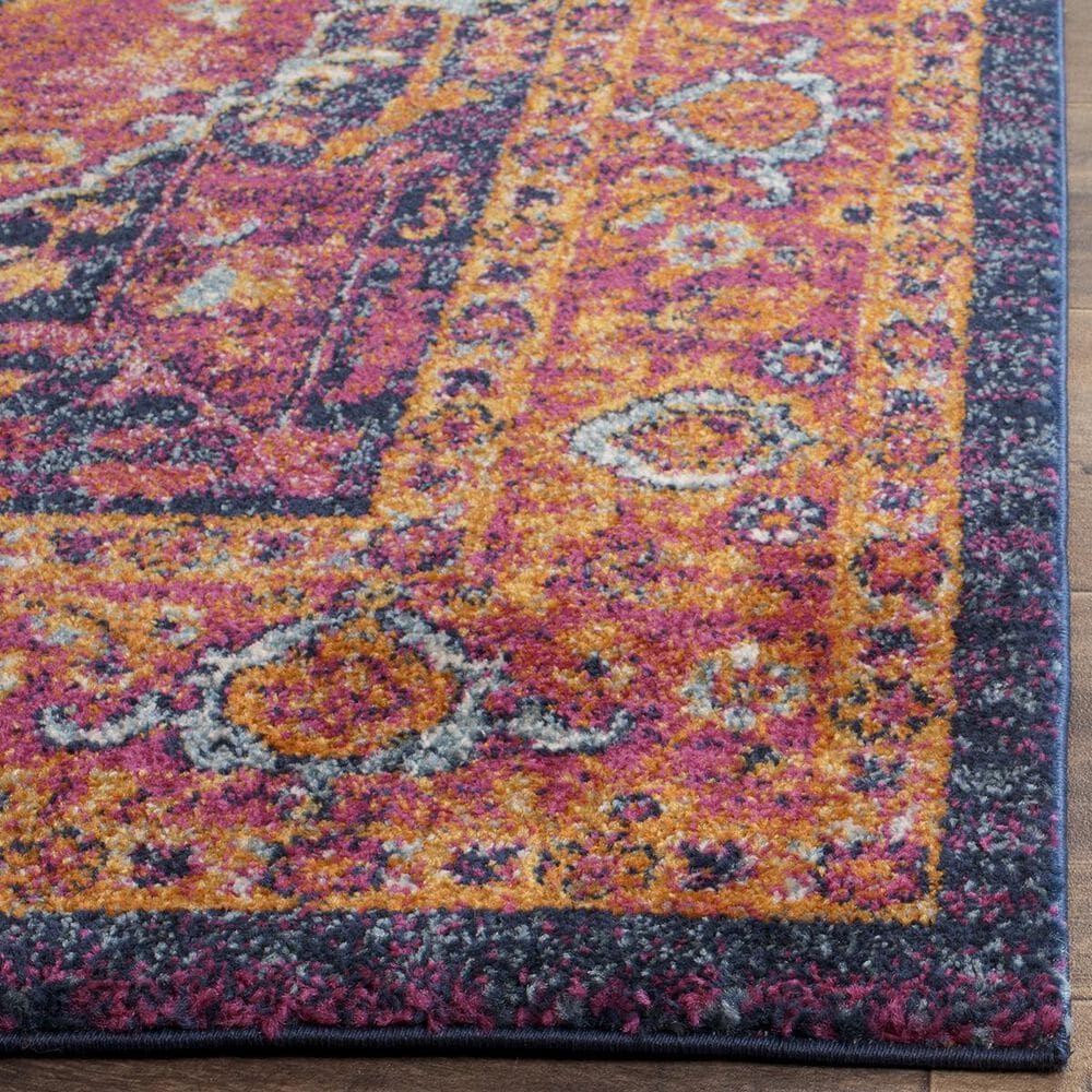 Safavieh Evoke EVK275S 2&#39;3&quot; x 13&#39; Fuchsia and Orange Runner, , large
