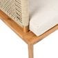 Hearth and Haven Outdoor Club Chairs with Teak Frame in Beige, , large