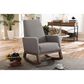 Baxton Studio Yashiya Rocking Chair in Grey, , large