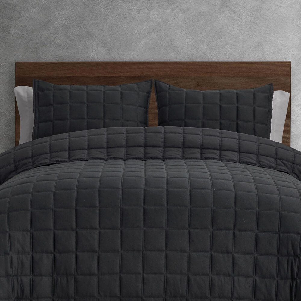 BCP Home Clarice 3-Piece Full/Queen Quilt Set in Jet, , large
