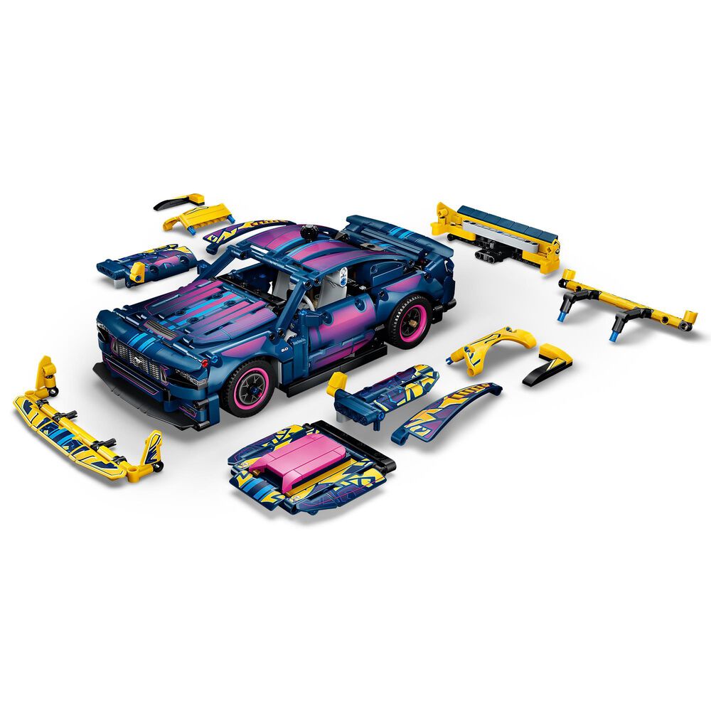 LEGO Technic Custom Garage Ford Mustang GT Car Building Set, , large
