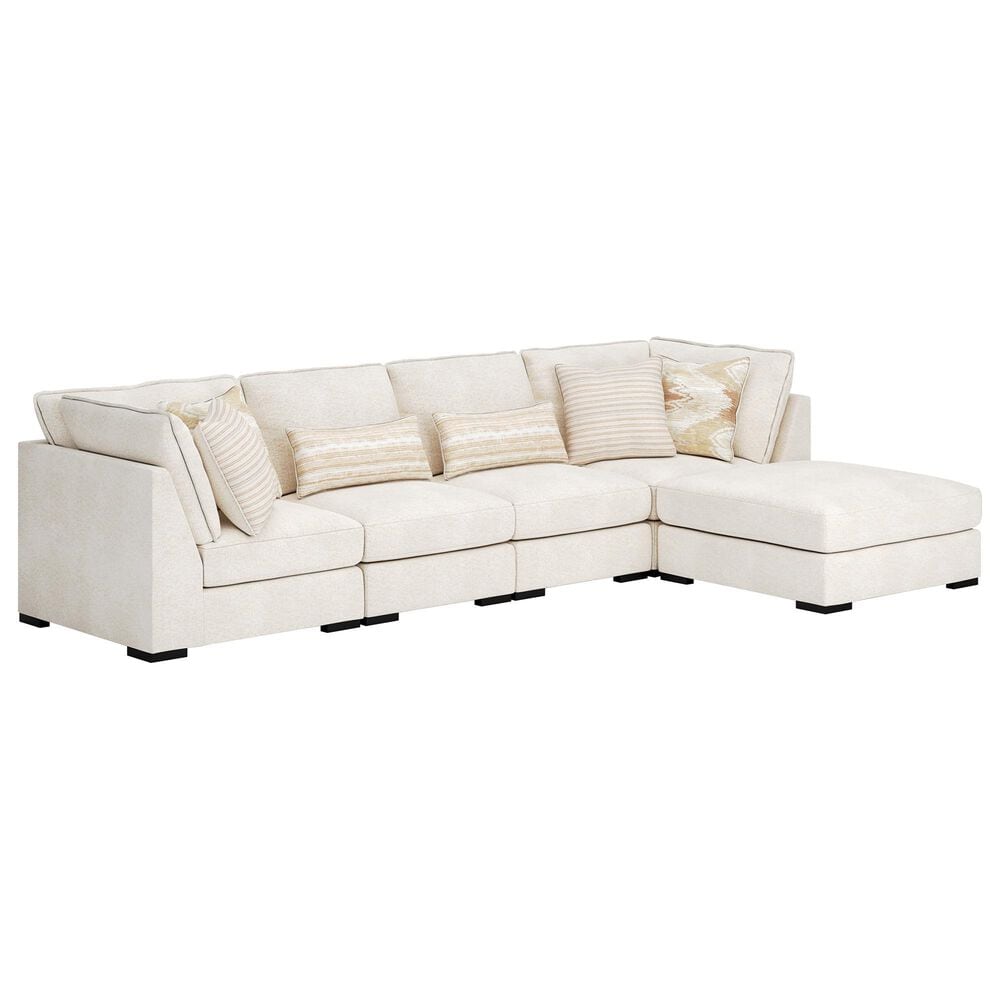 ASHLEY Donelson Creek 5-Piece Stationary Reversible Sectional in Vanilla, , large