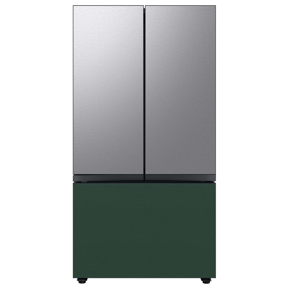 Samsung Bespoke Bespoke 3-Door French Door Refrigerator Top Panel in Stainless Steel, , large