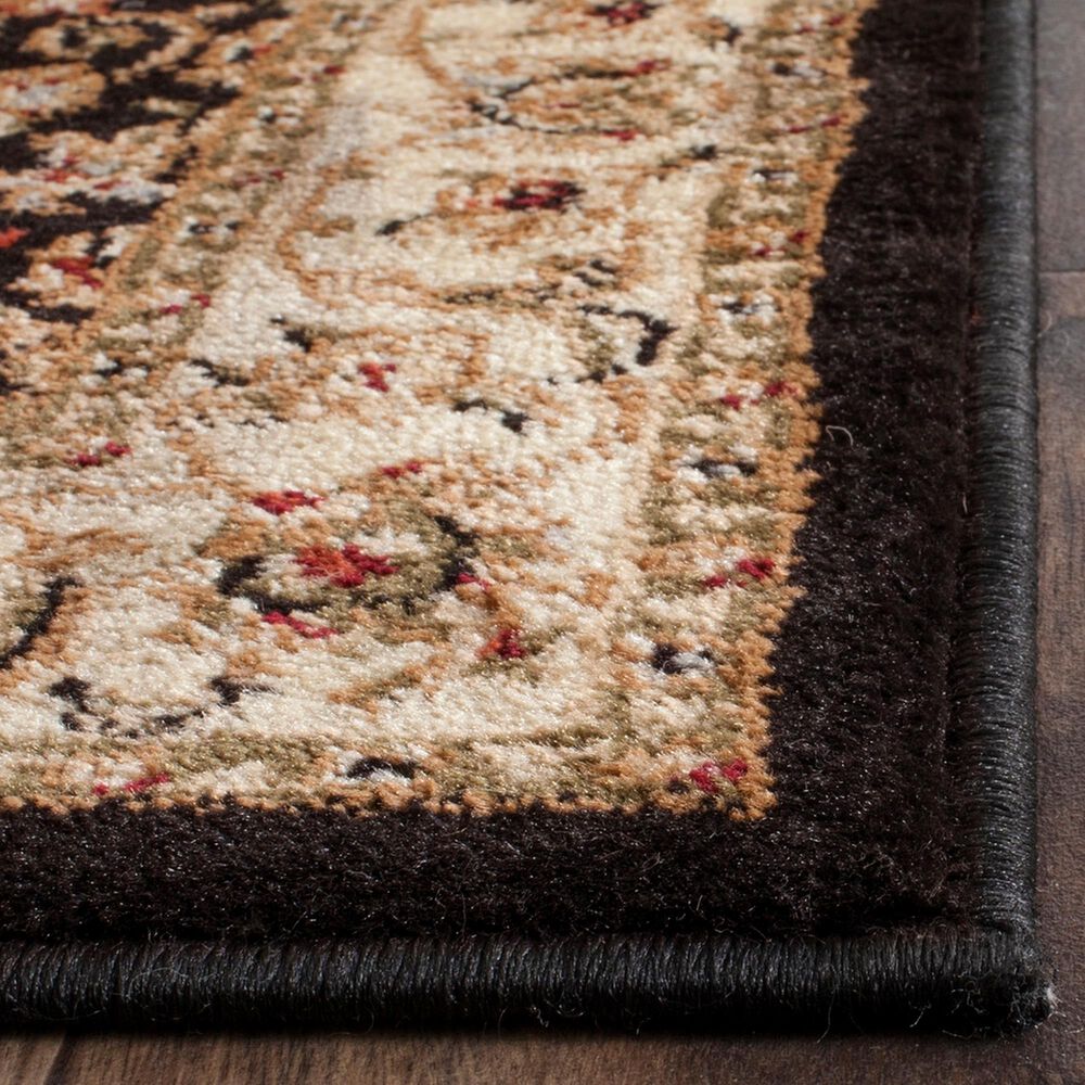 Safavieh Lyndhurst LNH316 2&#39;3&quot; x 12&#39; Black and Ivory Runner, , large
