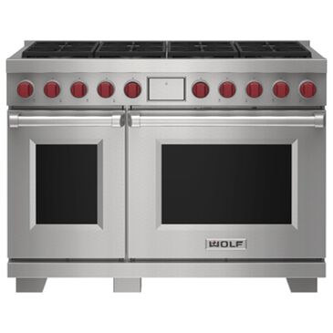 Wolf 48" Dual Fuel Range in Stainless Steel DF48850/S/P/LP, , large