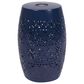 Hearth and Haven Outdoor Side Table with Built-In Solar Battery in Dark Blue, , large