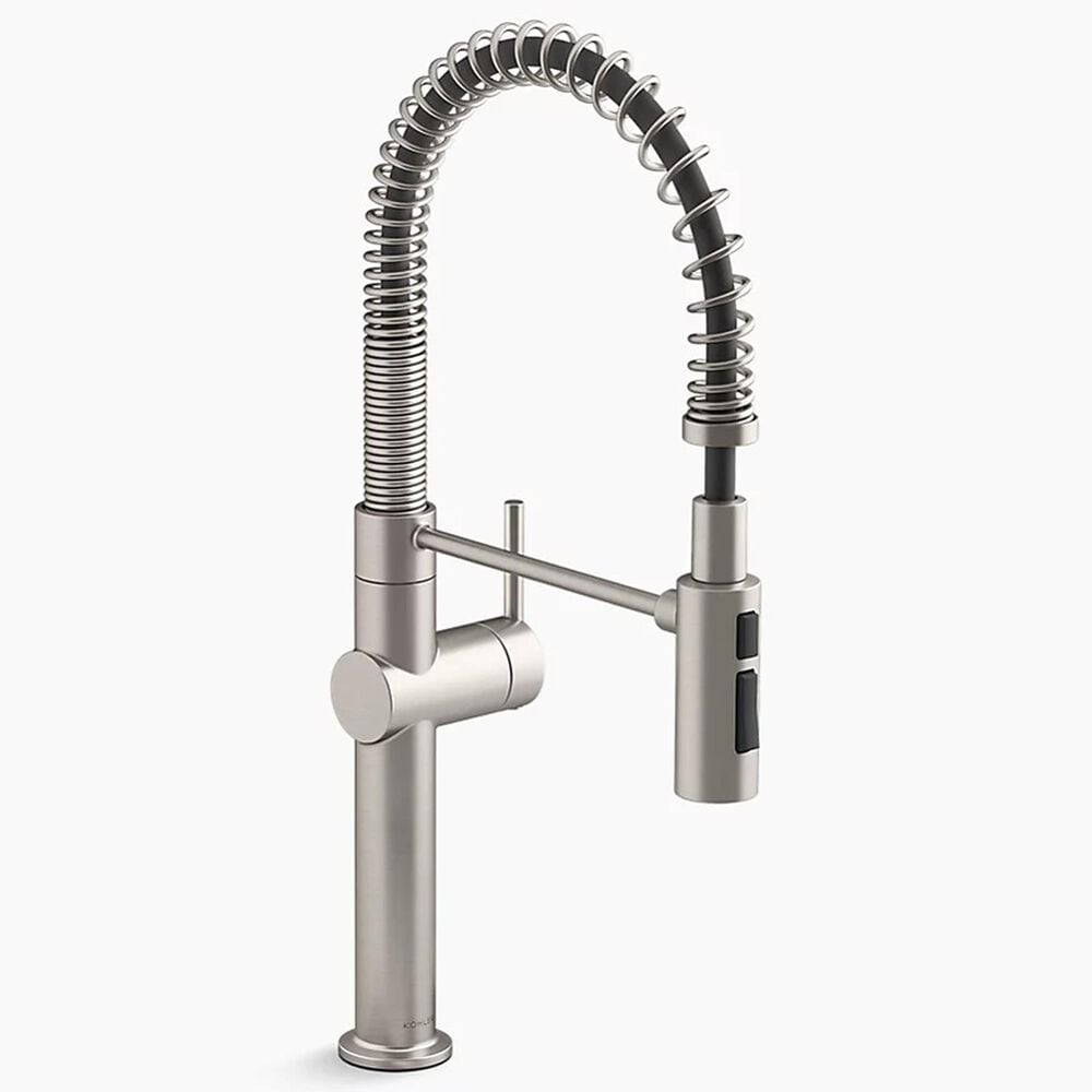 Kohler Crue Semi-Professional Kitchen Sink Faucet in Vibrant Stainless Steel, , large