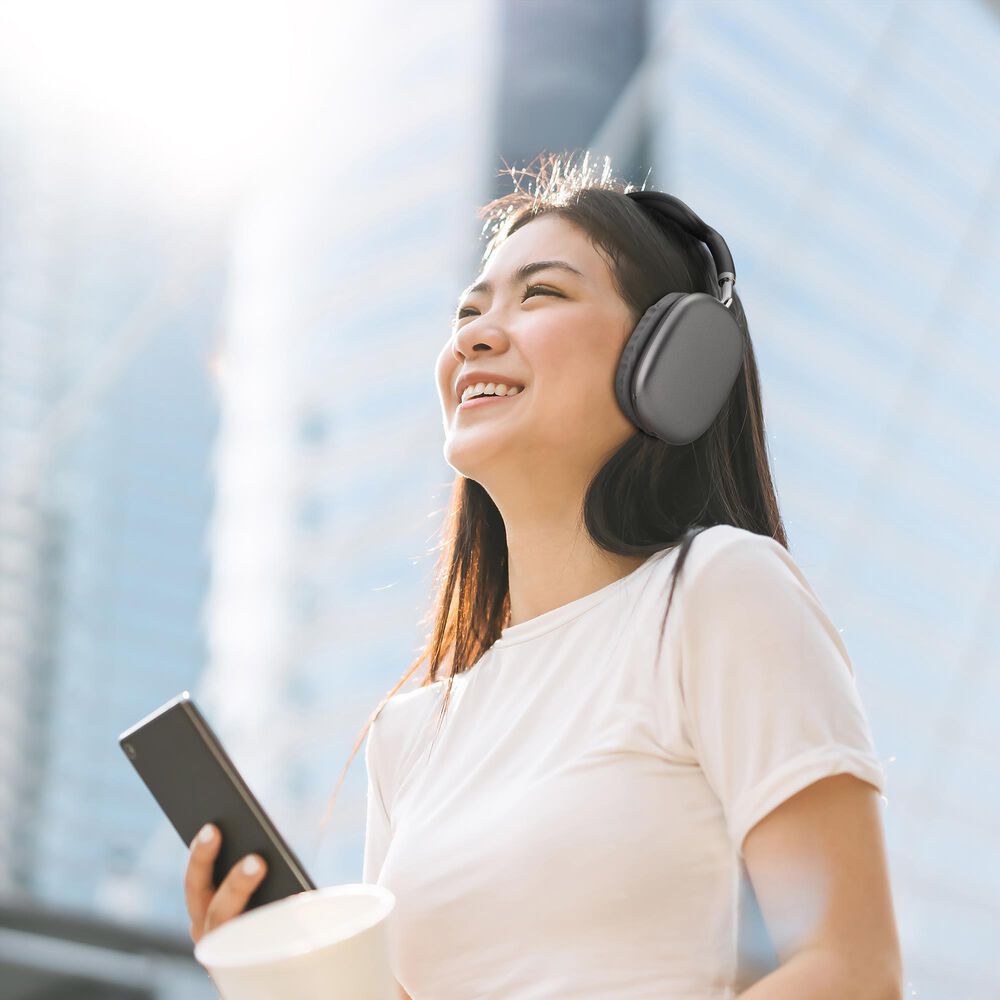 iLive Wireless Over-Ear Headphone in Gray, , large