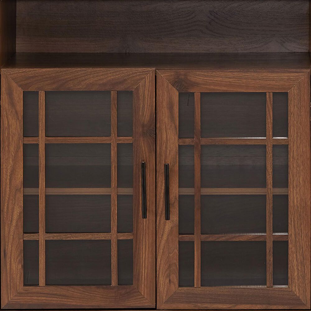 Walker Edison Hazel 58&quot; TV Stand in Dark Walnut, , large