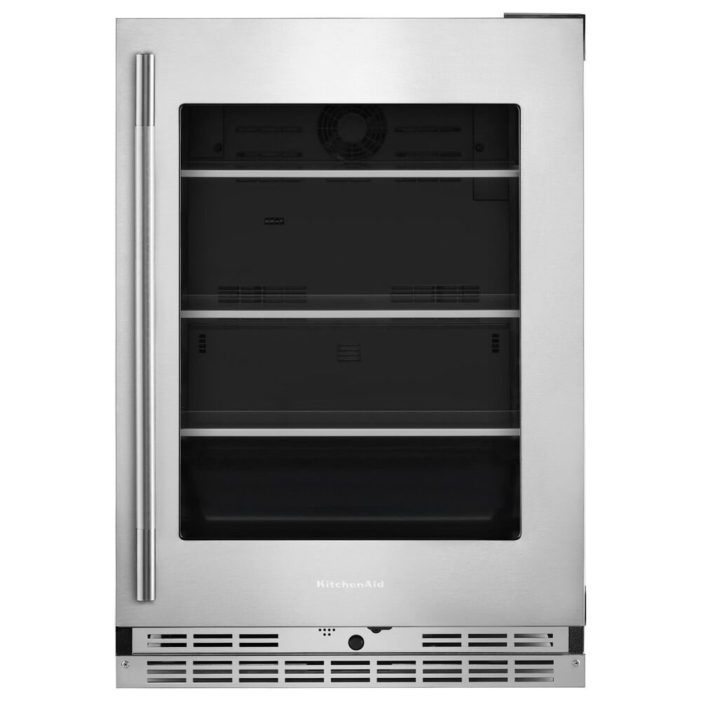 KitchenAid 5.2 Cu. Ft. Undercounter Refrigerator with Metallic Accents and Right Hinge in PrintShield Stainless Steel, , large