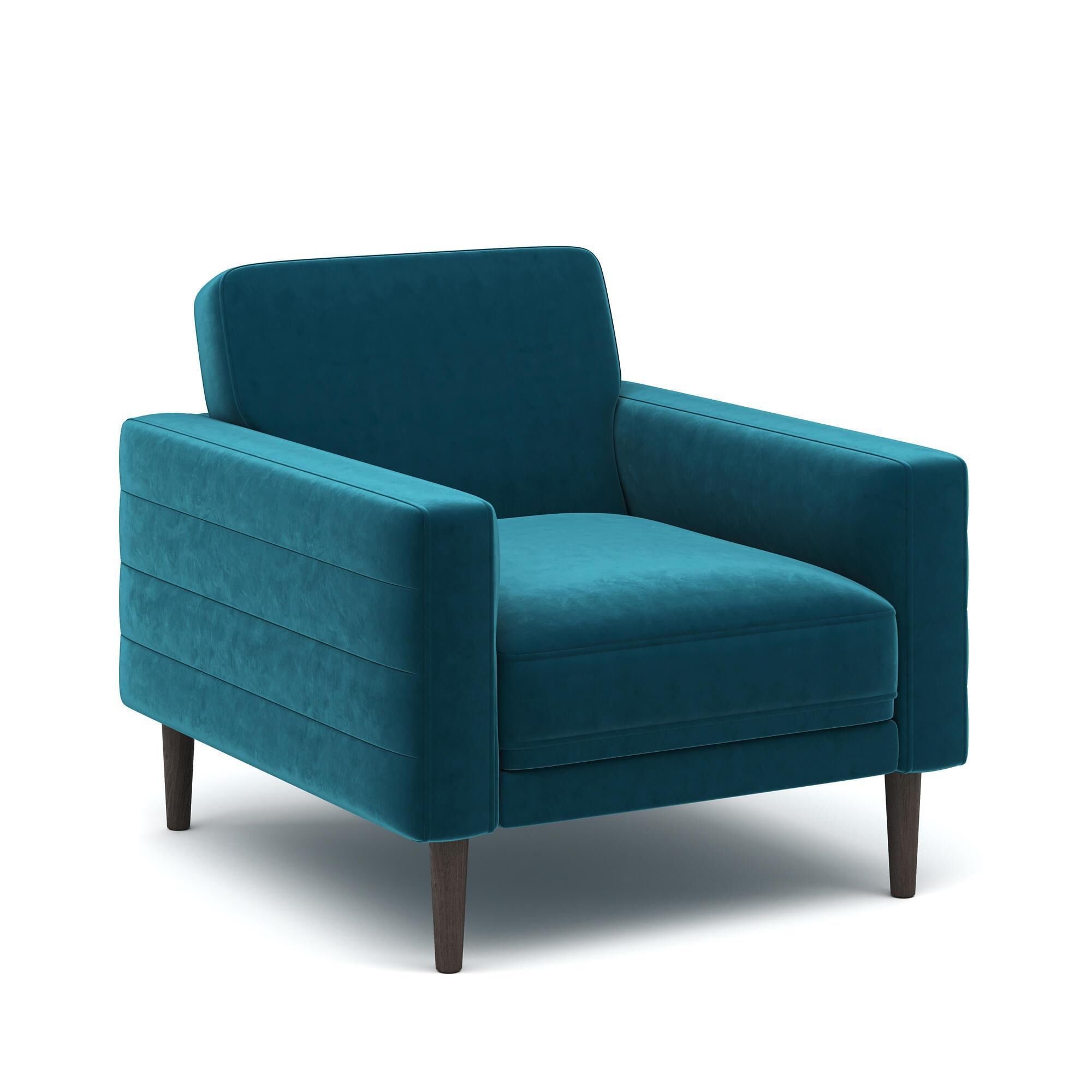 Large velvet sales chair