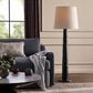 Four Hands Nerissa Floor Lamp in Glossy Black, , large