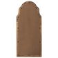 Hearth and Haven Wood Arched Mirror with 3 Small Medallions in Cream and Gold, , large